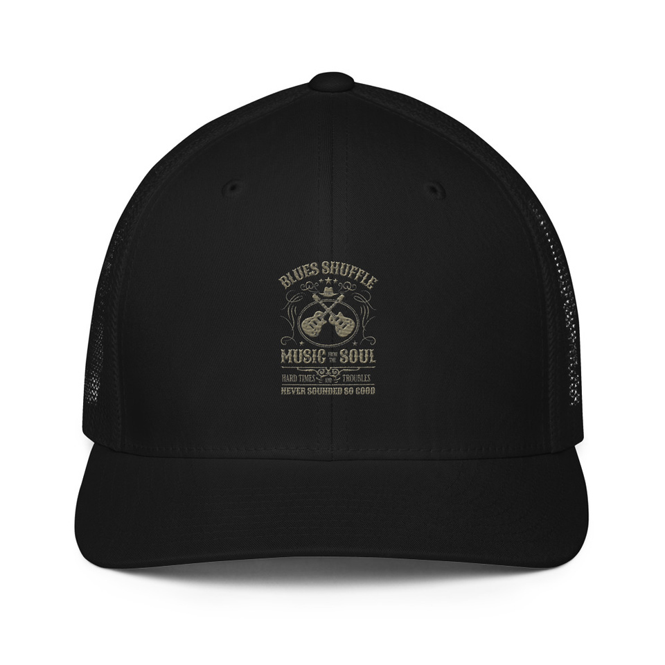 Blues Music from the Soul - Guitar Closed-Back Trucker Cap