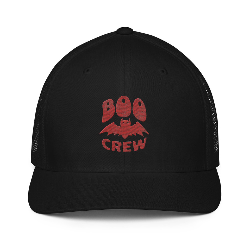 Boo Crew Closed-Back Trucker Cap