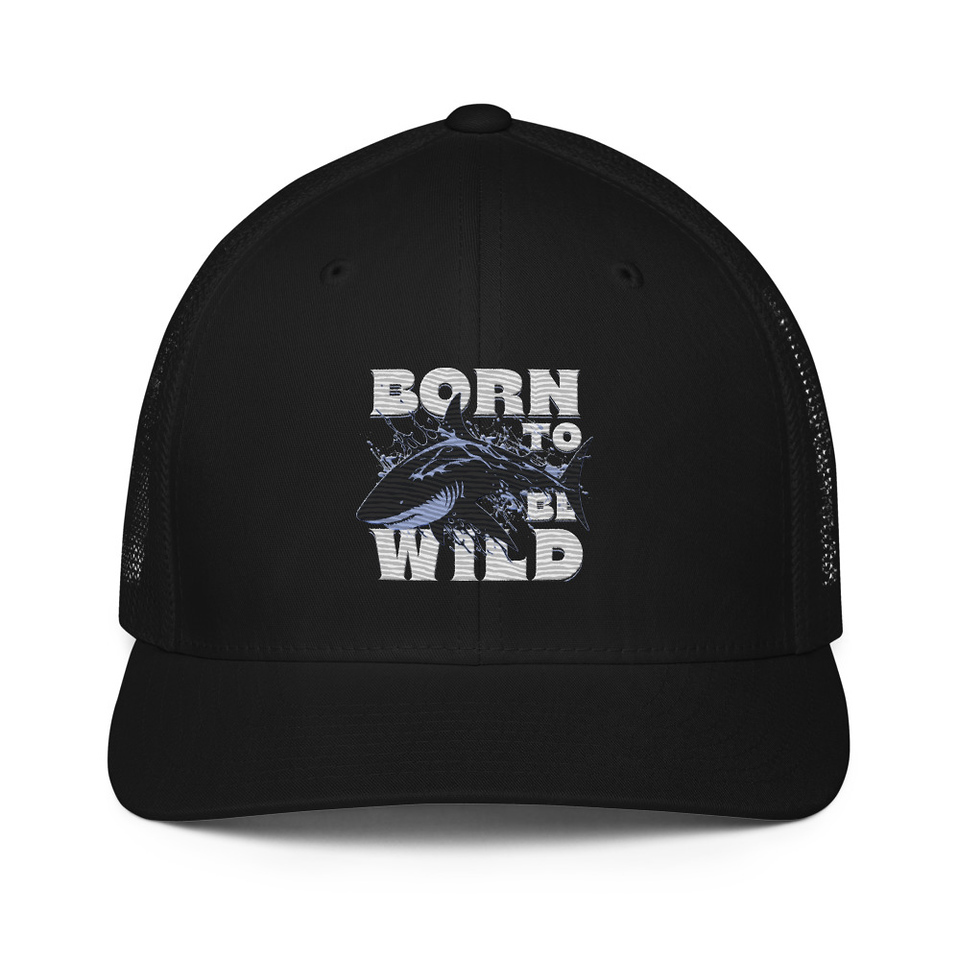BORN TO BE WILD Closed-Back Trucker Cap