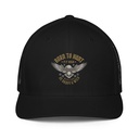 BORN TO HUNT- BE BRAVE & WILD Closed-Back Trucker Cap
