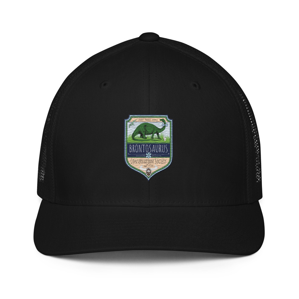 Brontosaurus Conservation Society Closed-Back Trucker Cap