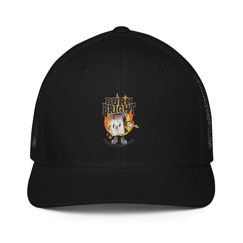 Burn Bright Closed-Back Trucker Cap