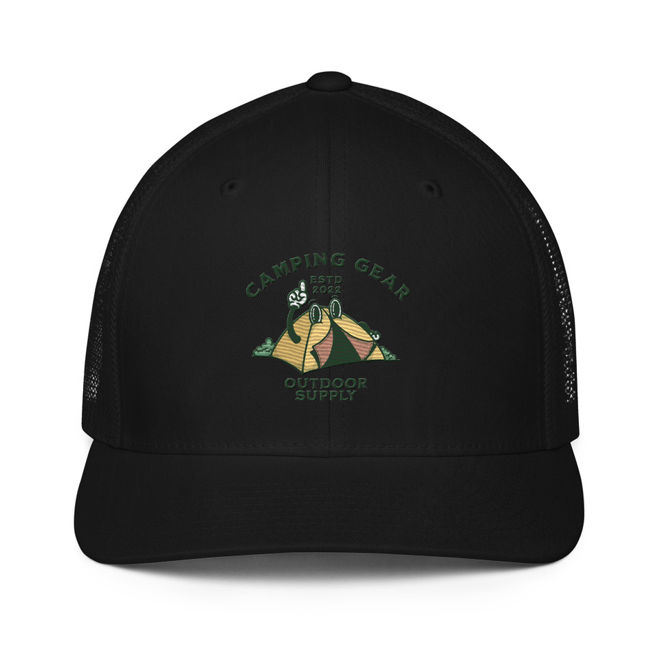 Camping Gear Closed-Back Trucker Cap