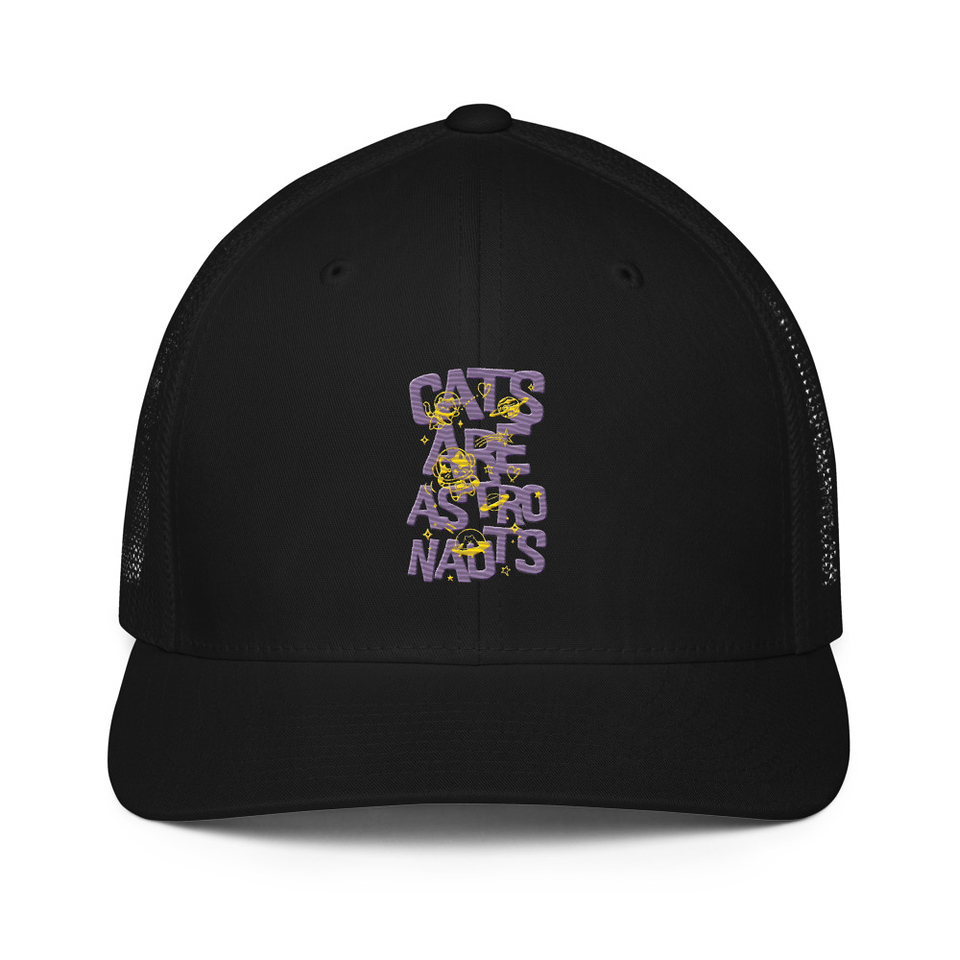 Cats are Astronauts Closed-Back Trucker Cap
