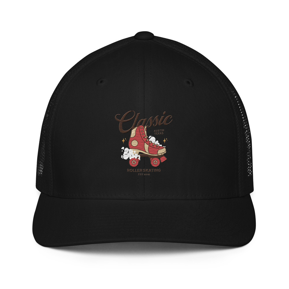 Classic Roller Skating - Sports Apparel Closed-Back Trucker Cap