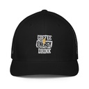 Coffee Energy Drink - Grunge Bolt Closed-Back Trucker Cap