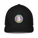 Colorful Fun Retro Style Badge Closed-Back Trucker Cap
