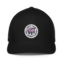 Colorful Fun Retro Style Coffee Quote Closed-Back Trucker Cap