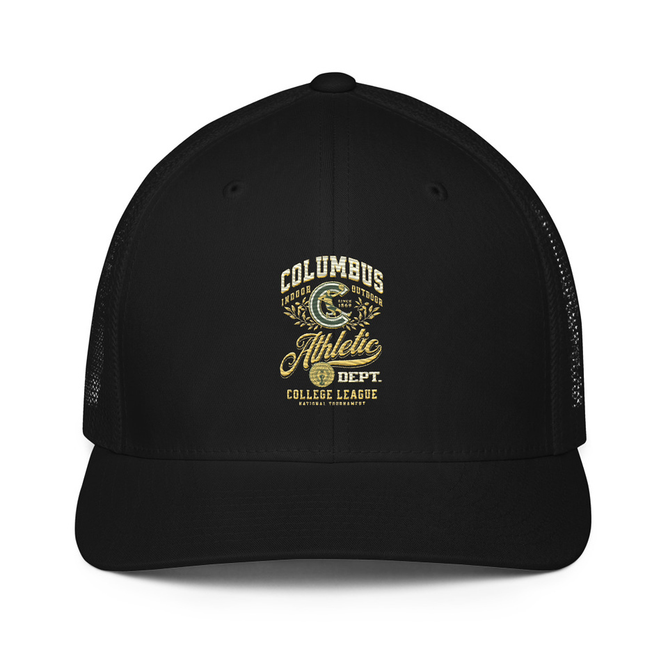 Columbus Athletic Closed-Back Trucker Cap