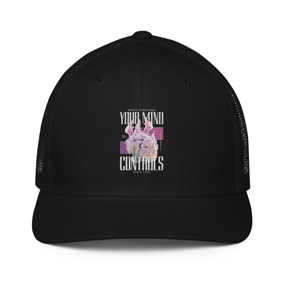 Control your Mind Closed-Back Trucker Cap