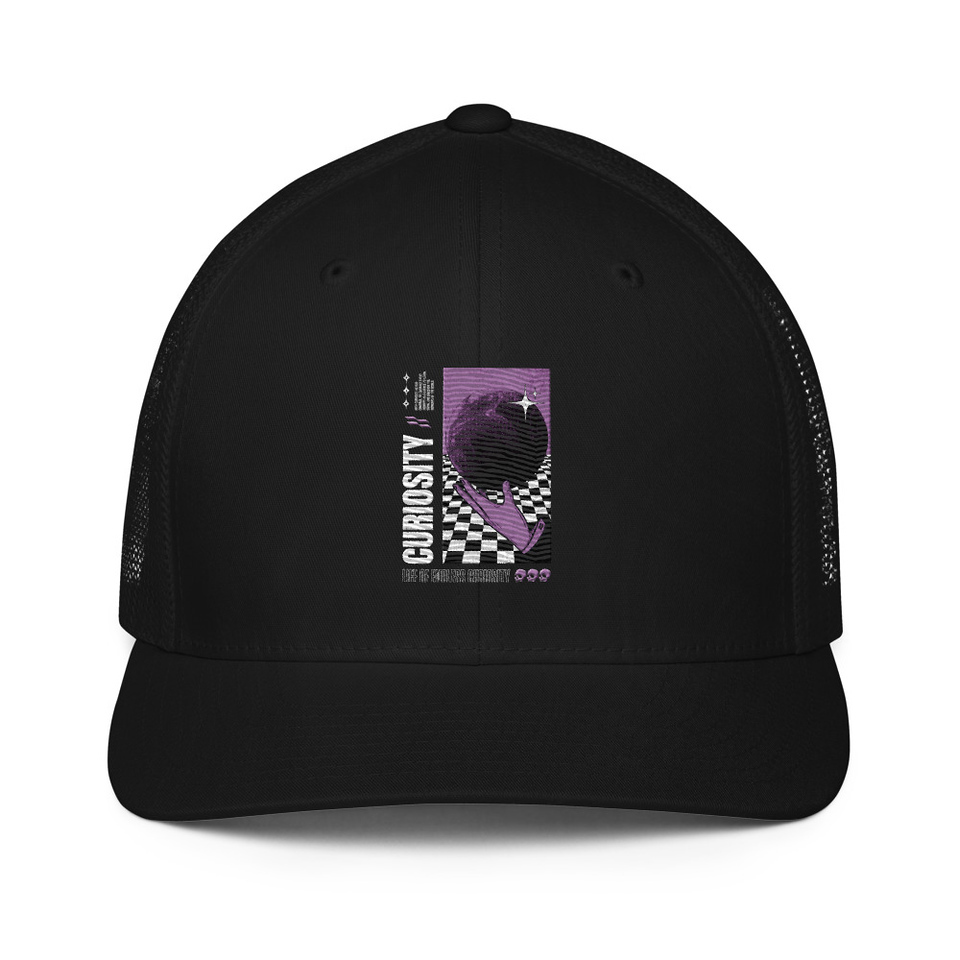 Curiosity Streetwear Closed-Back Trucker Cap