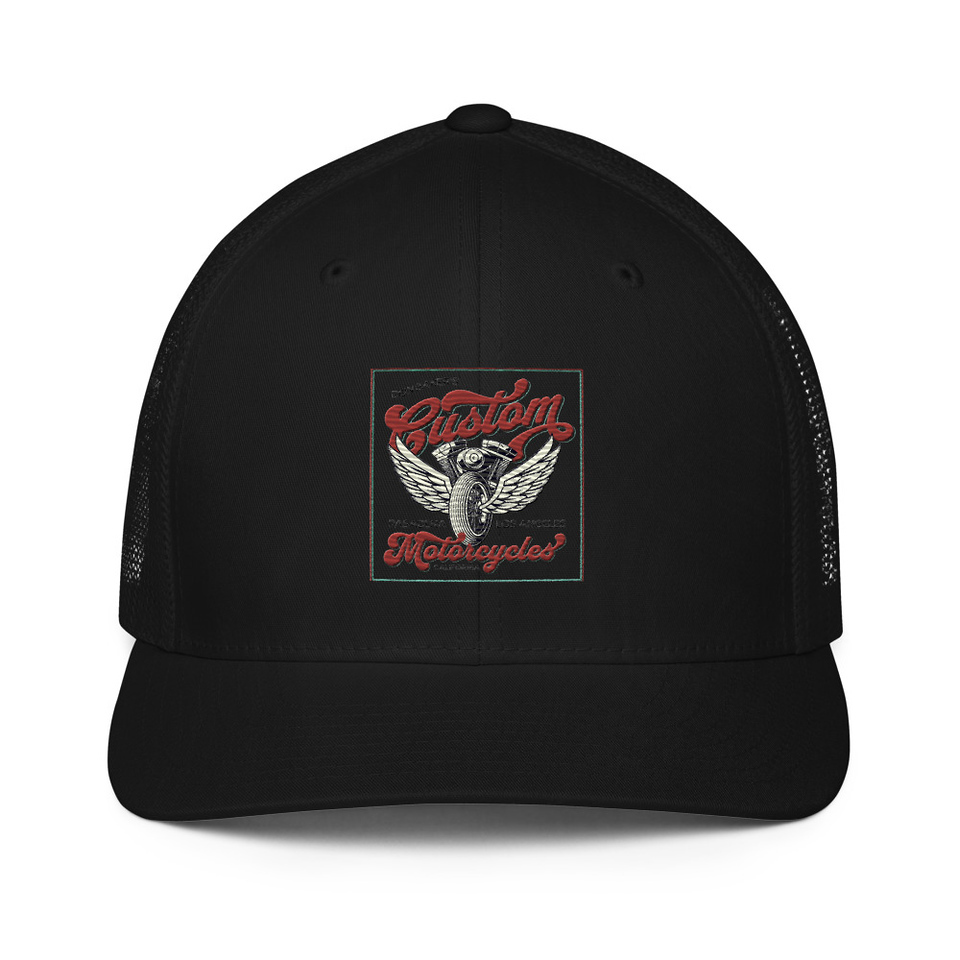 custom motorcycle  Closed-Back Trucker Cap