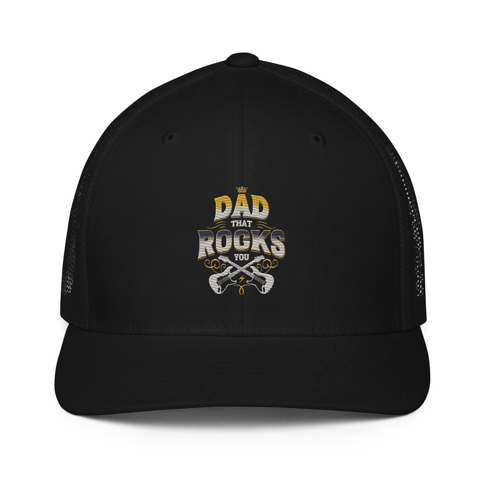 Dad That Rocks You - Electric Guitar Closed-Back Trucker Cap