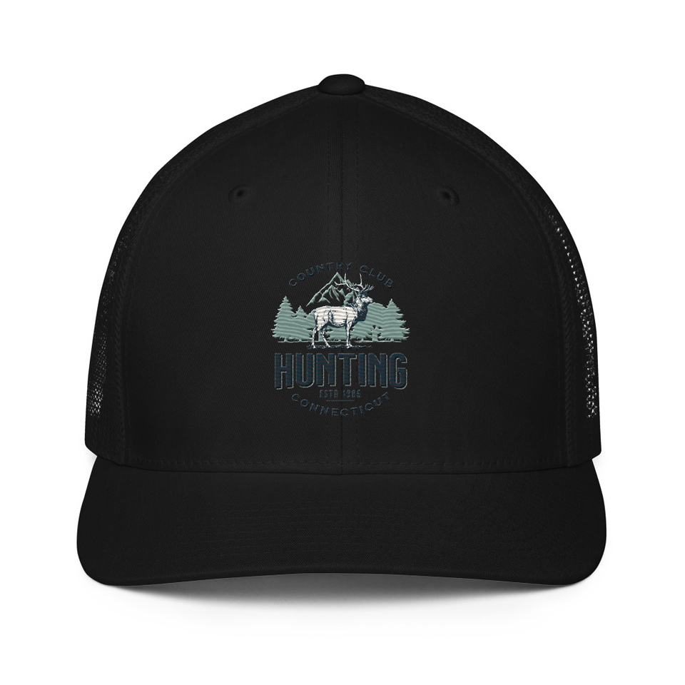 Deer Hunting Country Club  Closed-Back Trucker Cap