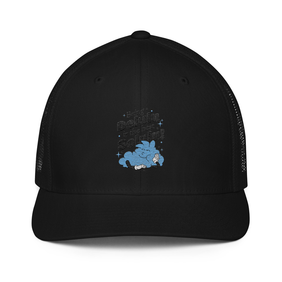 Delulu is the Solulu! - Typographic Cartoon Streetwear Closed-Back Trucker Cap