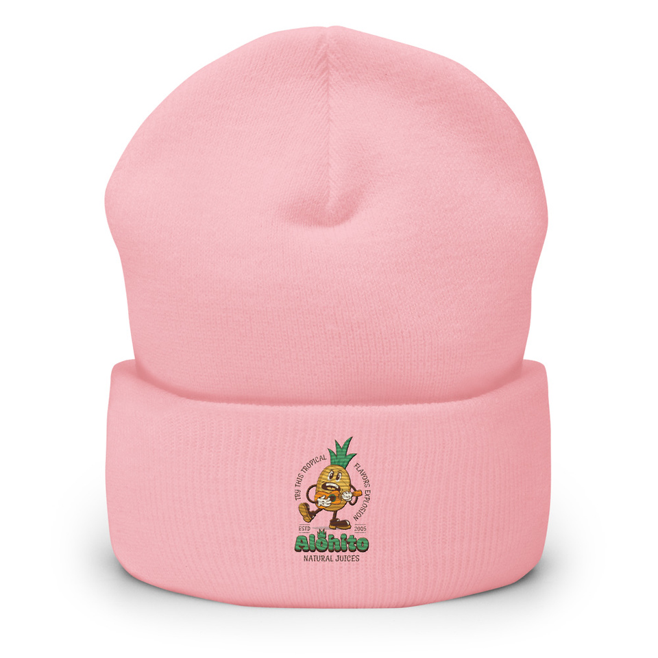Alohito Natural Juices - Pineapple Mascot Cuffed Beanie
