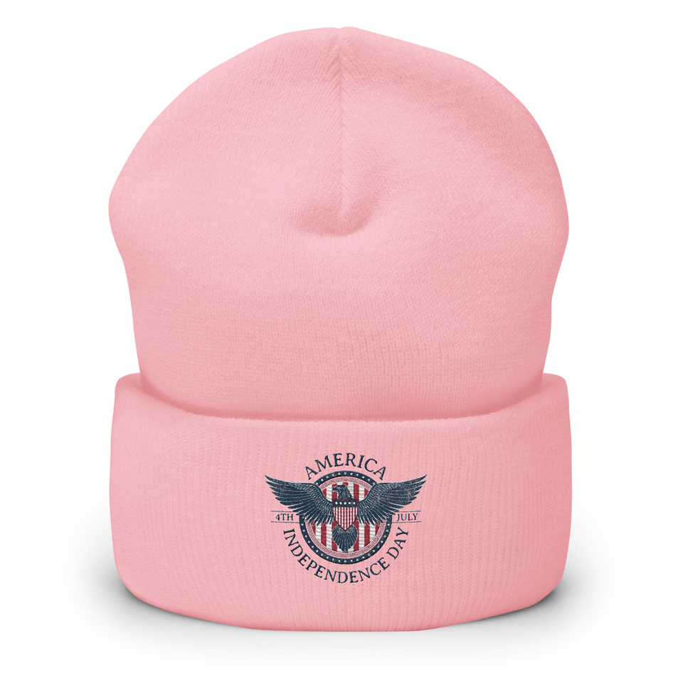 American Eagle Badge Cuffed Beanie