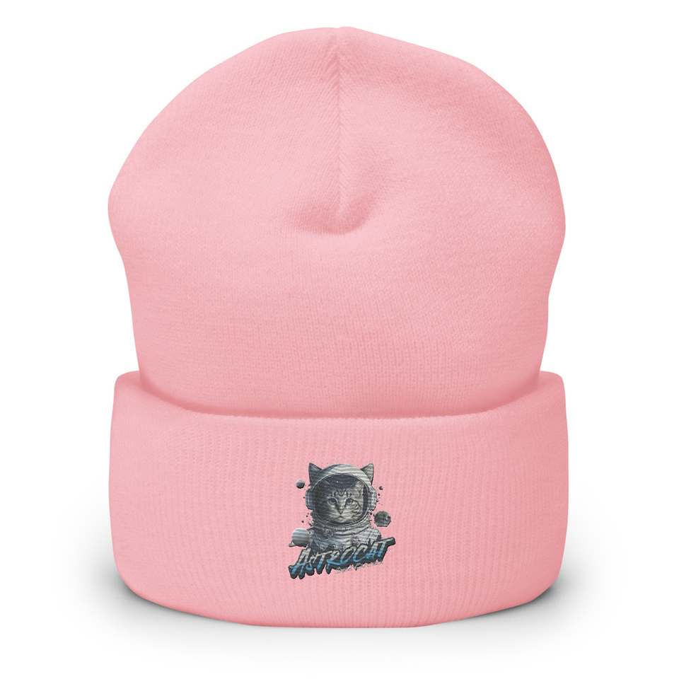 Astrocat Cuffed Beanie