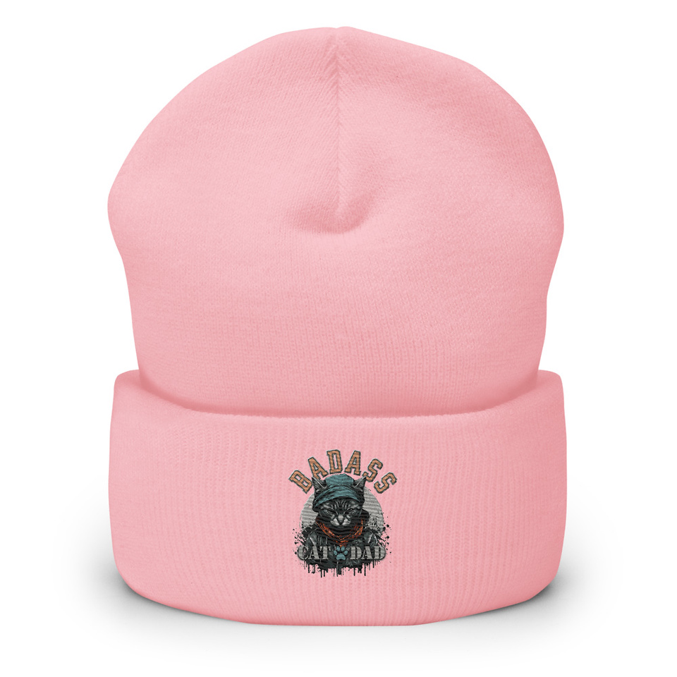 BADASS CAT DAT Cuffed Beanie