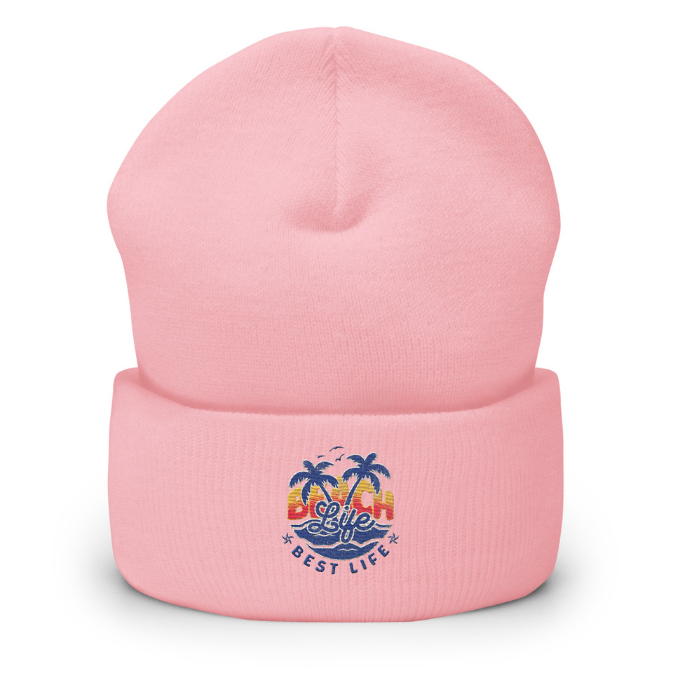 Beach Life Best Life Cuffed Beanie