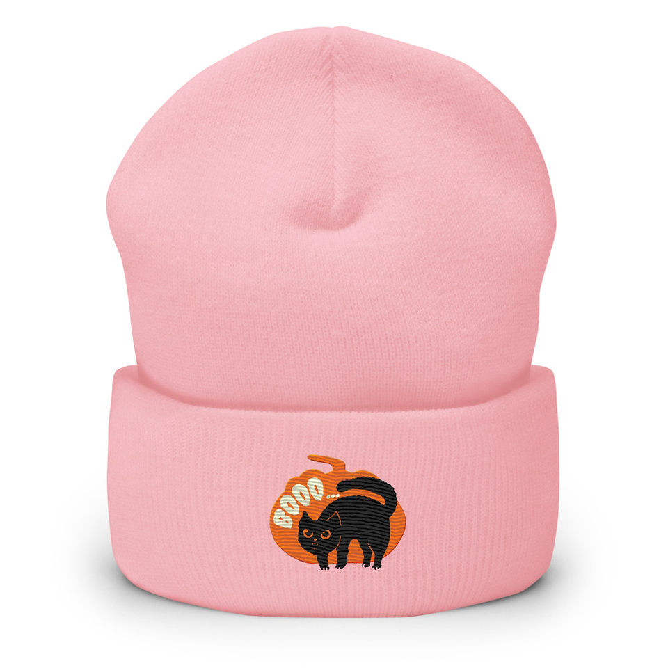 Boo - Scay Cute Cat Cuffed Beanie