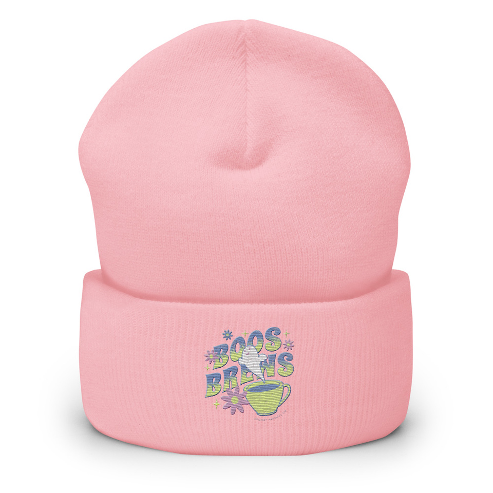 Boos + Brews - Halloween Cuffed Beanie