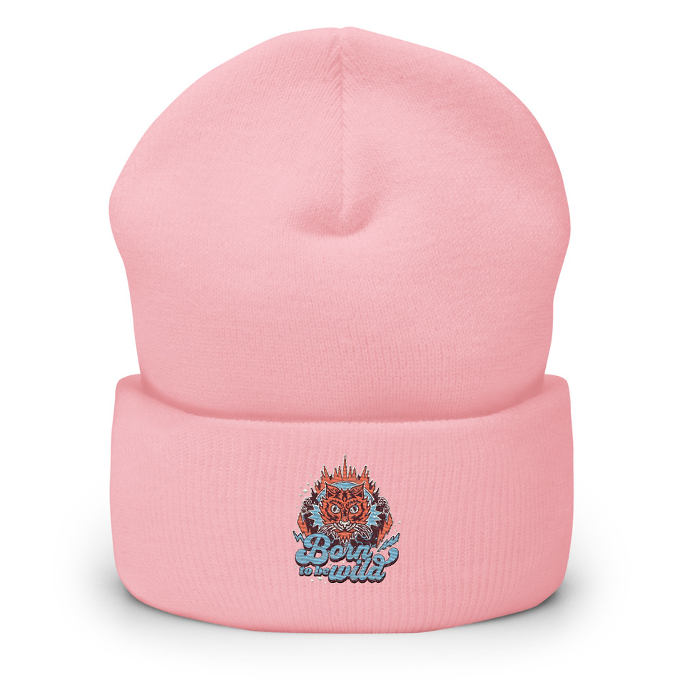 Born to be Wild - Tiger Cuffed Beanie