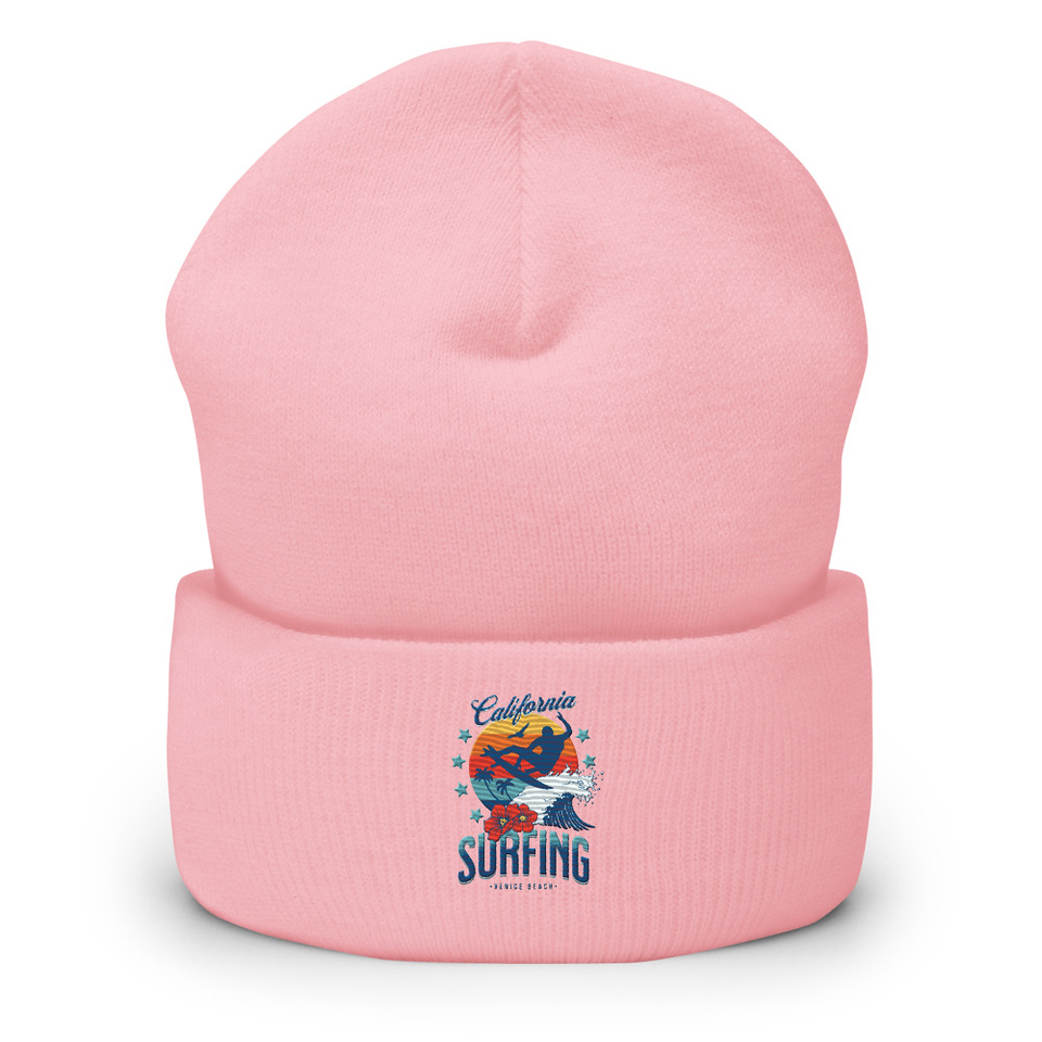 California Surfing - Palm Beach Cuffed Beanie