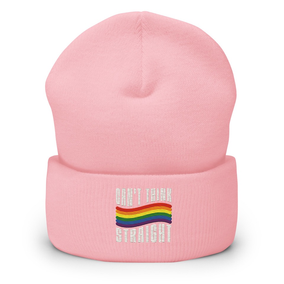 Can't Think Straight Cuffed Beanie