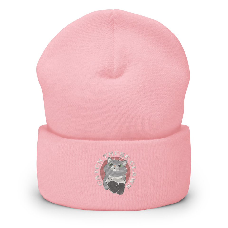 Catch These Claws - Cute Cat Cuffed Beanie