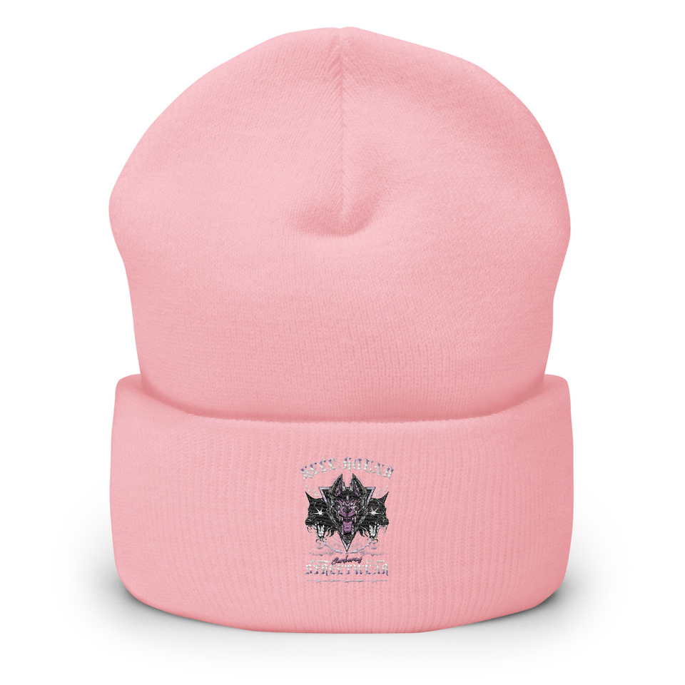 Cerberus Hell Hound Streetwear - Dark Aesthetic Cuffed Beanie