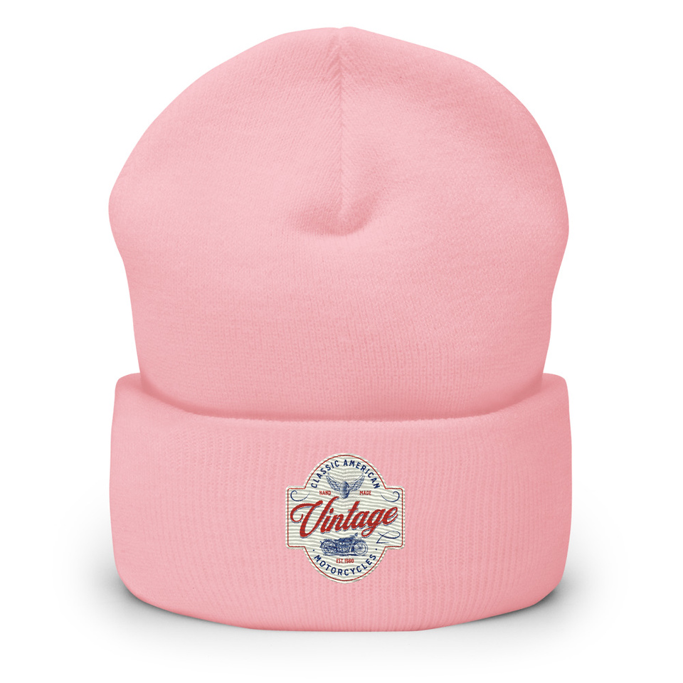 Classic American Motorcyles - Vintage Cuffed Beanie