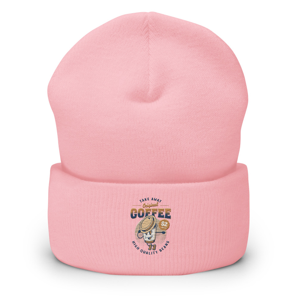 Coffee Cup - Comics Mascot Cuffed Beanie