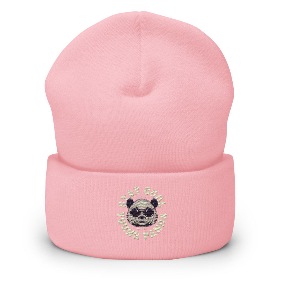 Cool Panda with Sunglasses -  Cuffed Beanie