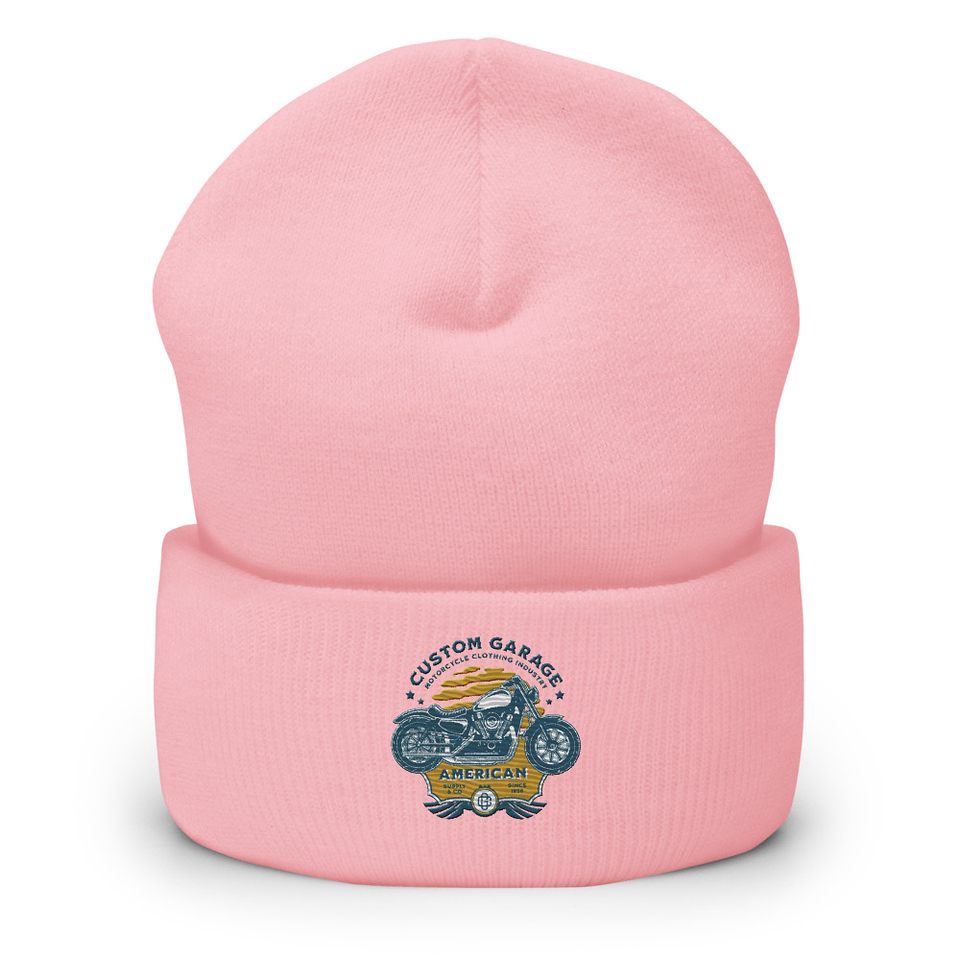Custom Garage - Motorcycle Cuffed Beanie