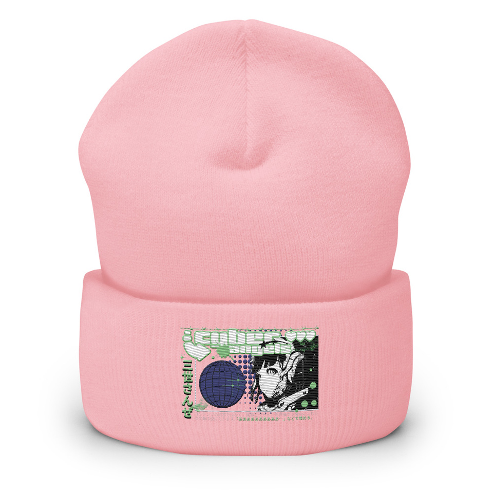 Cyber Angels - Y2k Girl Anime Cuffed Beanie