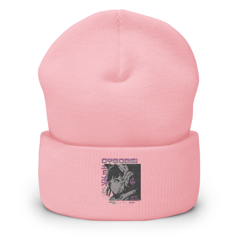 Cyborg - Y2k Style Cuffed Beanie