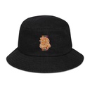 60s flower power Denim Bucket Hat