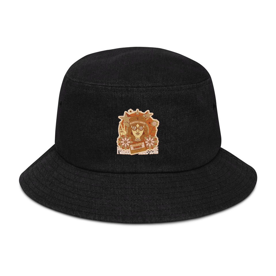 60s tee design Denim Bucket Hat