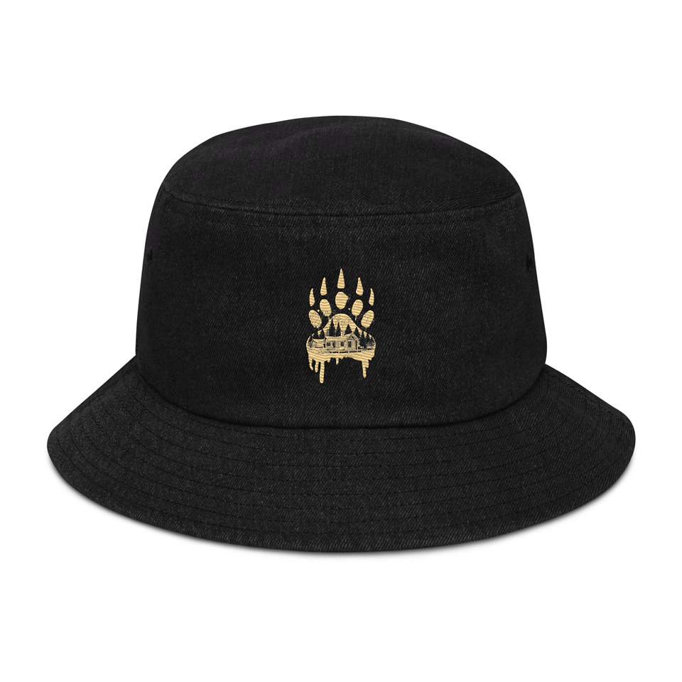 A Beary Good Home Denim Bucket Hat