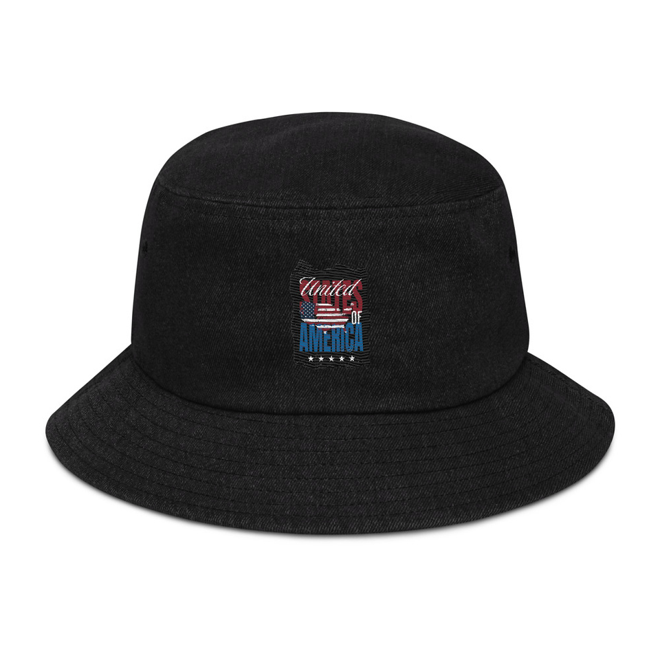 America (3) Denim Bucket Hat