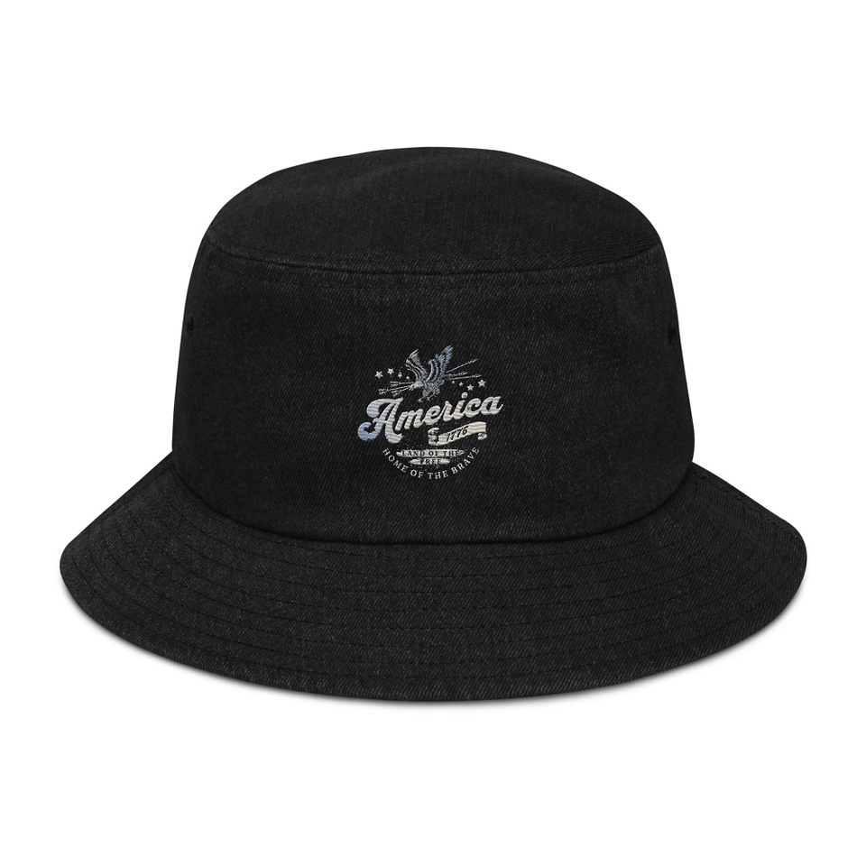 America 1776 Denim Bucket Hat