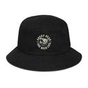 Angry Bear - Wild Life Animal Denim Bucket Hat