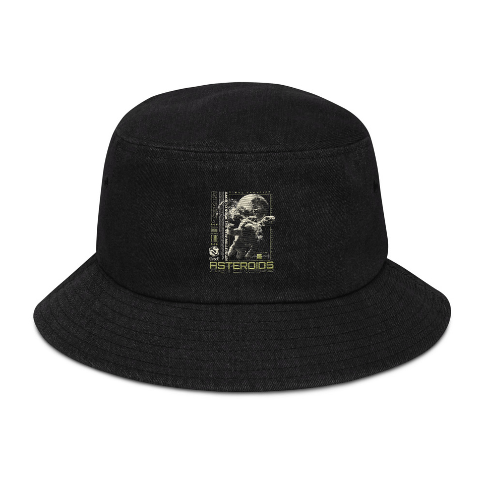 Asteroids Denim Bucket Hat