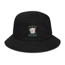 Avo Love - Typographic Cartoon Streetwear Denim Bucket Hat
