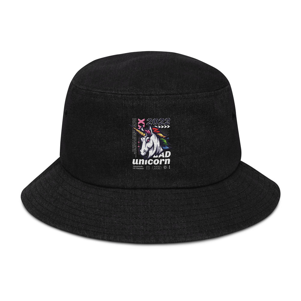 Bad Unicorn - Horse Denim Bucket Hat