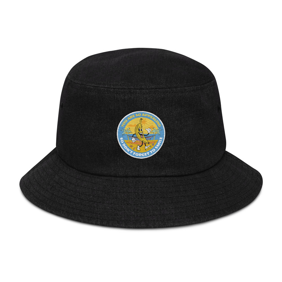 Banana project _-) Denim Bucket Hat