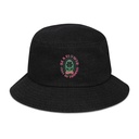 Be A Flower  Denim Bucket Hat