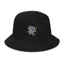 Best Fishing Dad - Typography Denim Bucket Hat