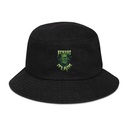 Beware of Frankenstein - Scary Halloween Denim Bucket Hat